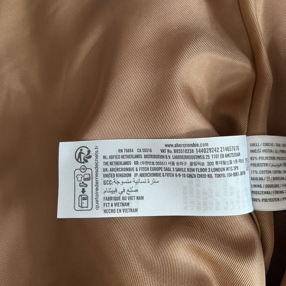 Abercrombie & Fitch Relaxed Short Trench Coat. XL - Picture 8 of 11